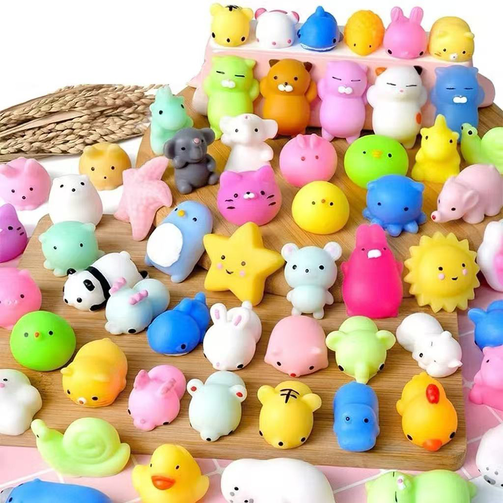 Kit 10/20/30 Squishy Mochi Bichinho Macio De Apertar Squishie