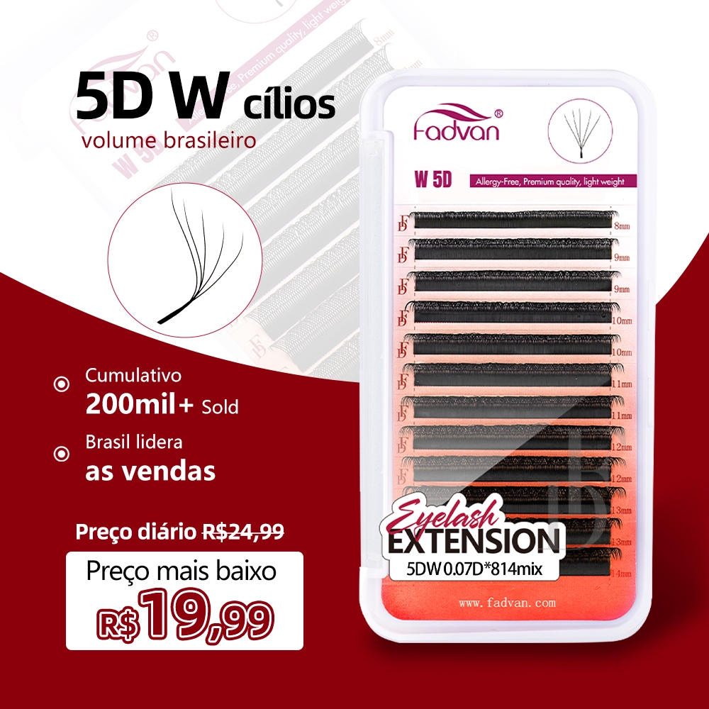 Fadvan Extensão Cílios 5D