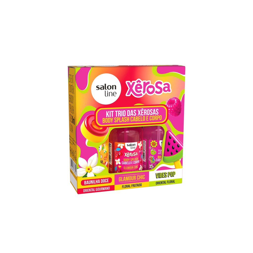 Kit Xerosa com 3 Body Splash 30ml