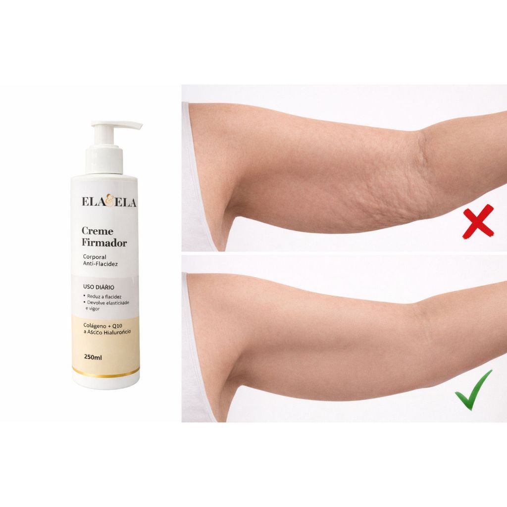 Creme Firmador com Colágeno e Q10 250ml - Firmeza, Hidratação e Rejuvenescimento