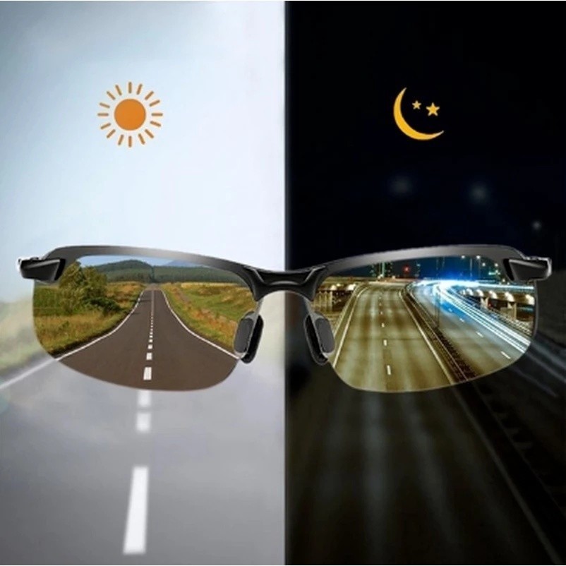 Photochromic Polarized Sunglasses for Men – Chameleon Driving Glasses, UV Protection & Light-Adaptive Lenses