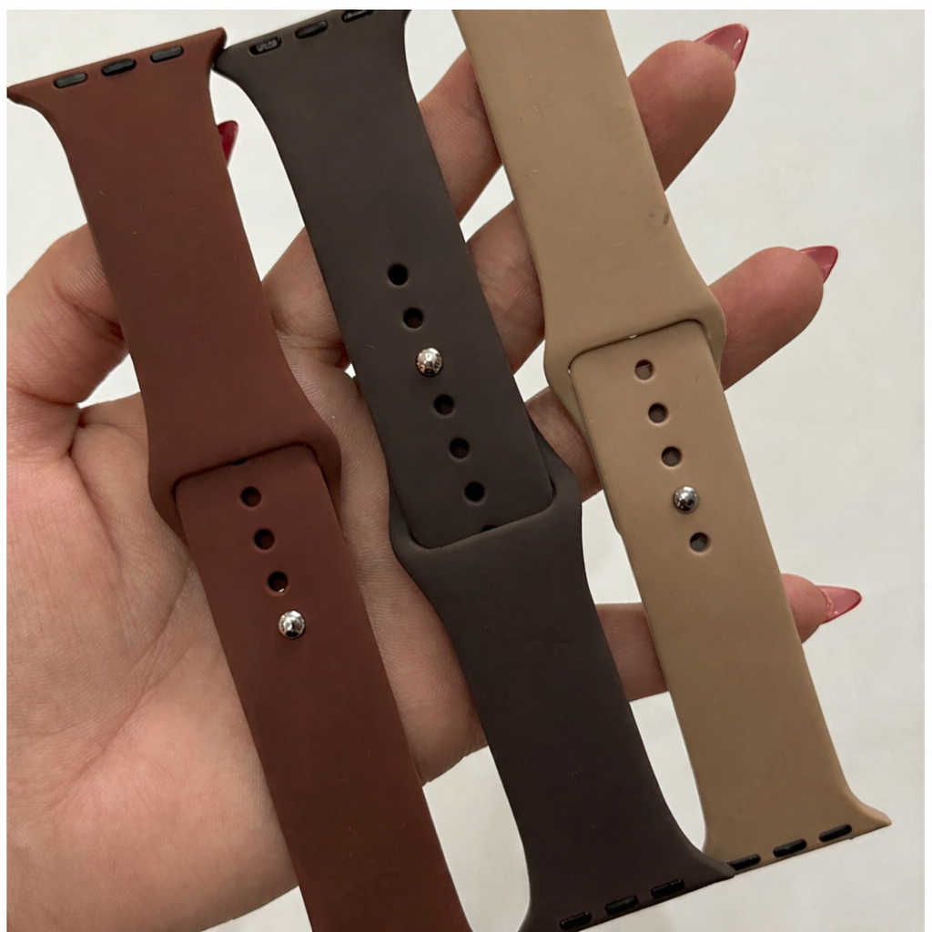 Kit 3 Pulseira Para Smartwatch Apple Pro Ultra Sport Lisa 42mm 45mm 46mm 47mm 49mm 38mm 40mm 41mm
