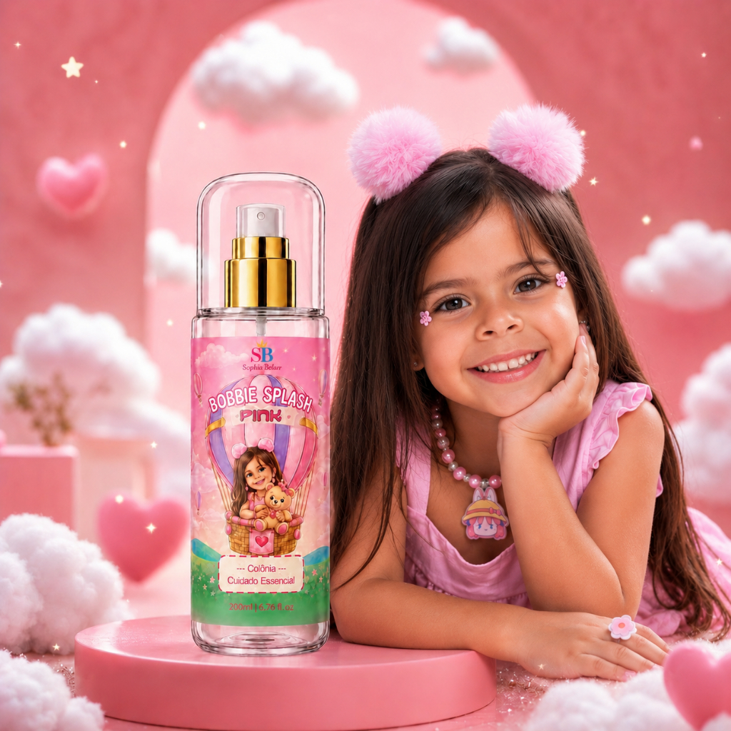 Sophia Bellar Body Splash Pink – Colônia Infantil 200ml | Cuidado Essencial