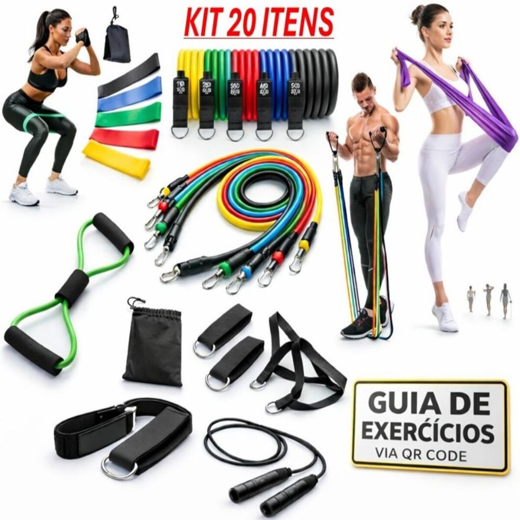 Kit Elásticos Exercício