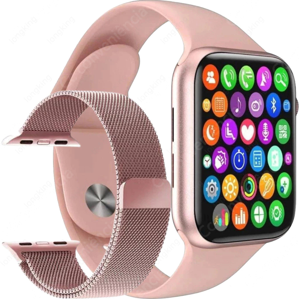 De Smartwatch Relógio Inteligente Com Tela Infinita E Duas Alças , Estilo Tecnologia Para Homens Mulheres
