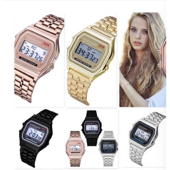 Relgio Tipo Retro Digital LED Unissex Masculino Feminino Baratinho 100% Qualidade11